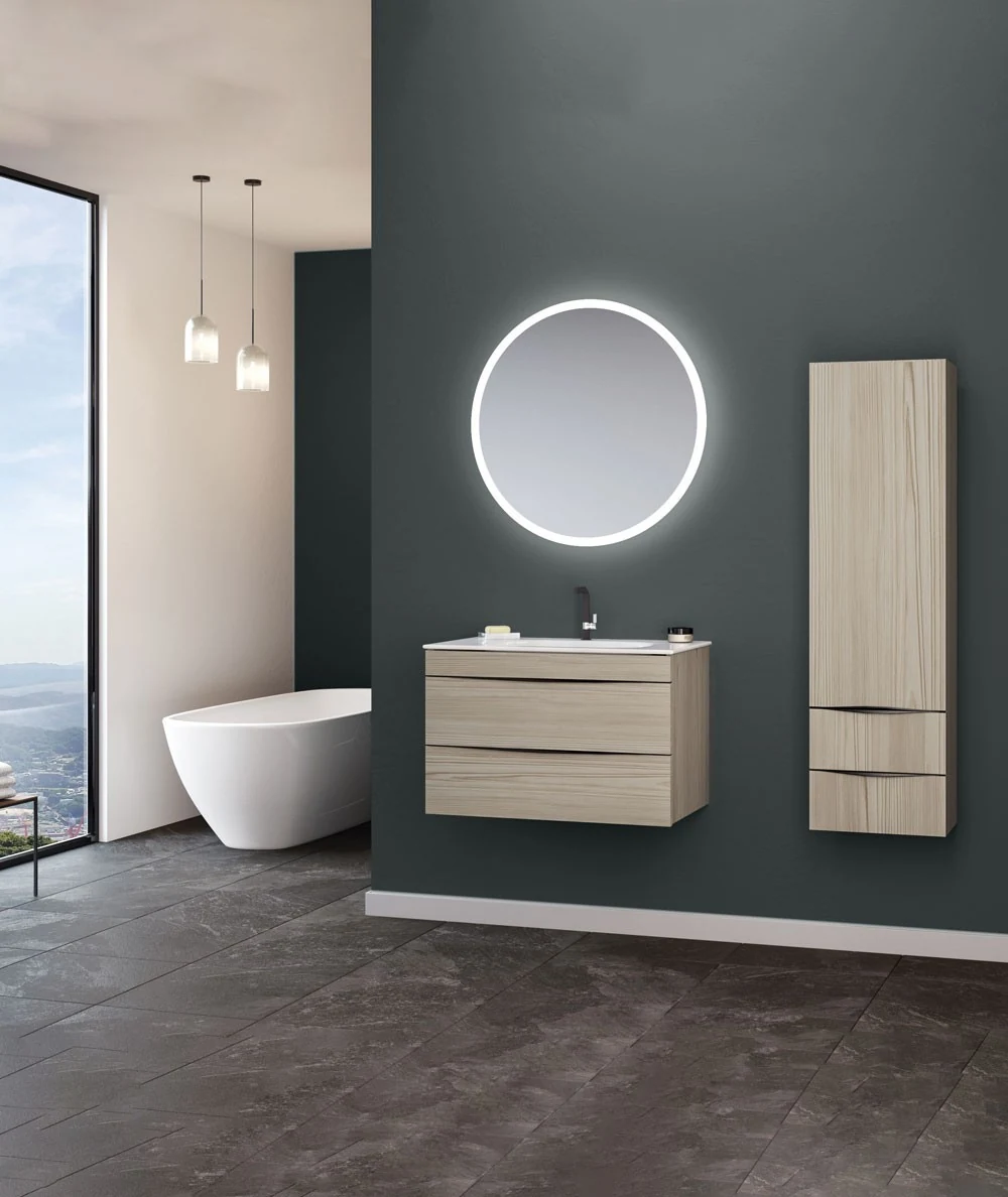 Orka Vento 80 CM Banyo Dolabı Takımı + Boy Dolabı Dahil Glassgow