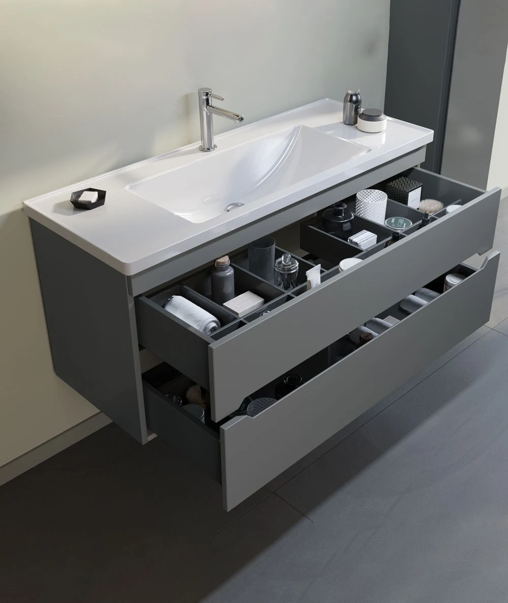 Orka Varna 100 CM Banyo Dolabı Takımı Mat Beyaz