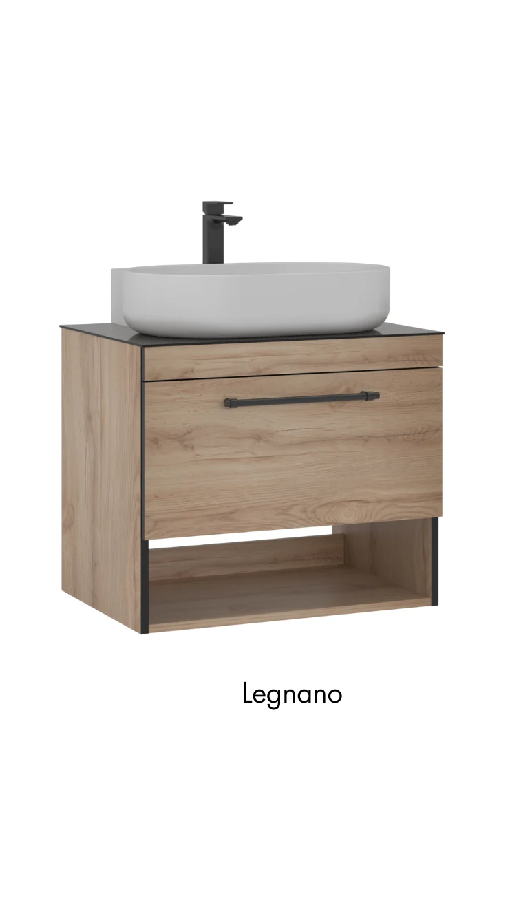 Orka Knidos 70 CM Banyo Dolabı Takımı Legnano