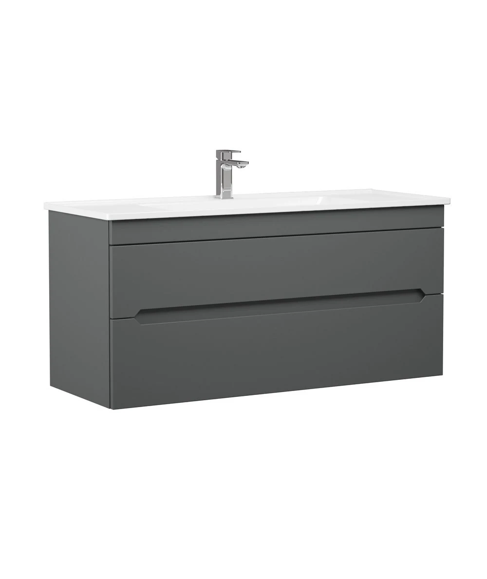 Orka Varna 100 CM Banyo Dolabı Takımı Mat Antrasit