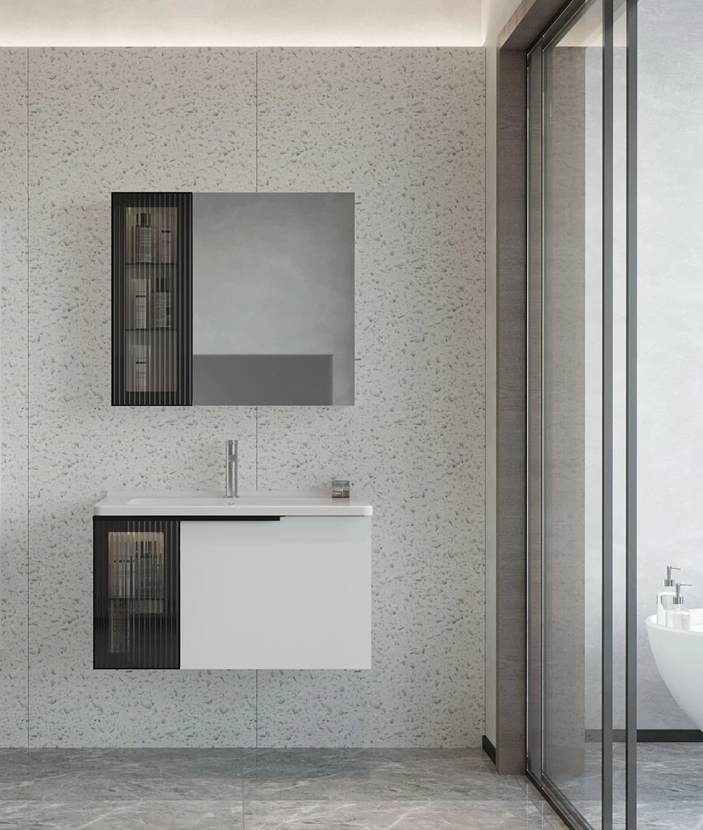 Orka Pure 100 CM Banyo Dolabı Takımı Vizon
