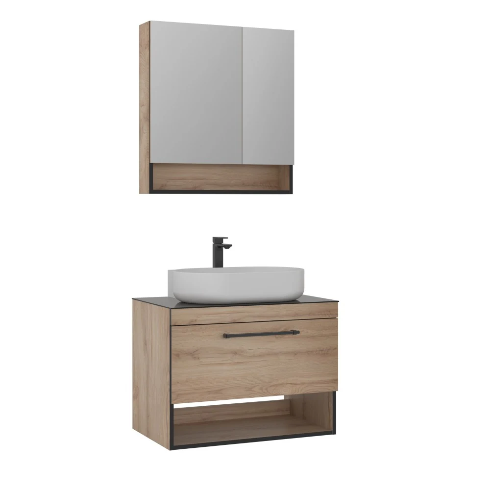 Orka Knidos 90 CM Banyo Dolabı Takımı Legnano