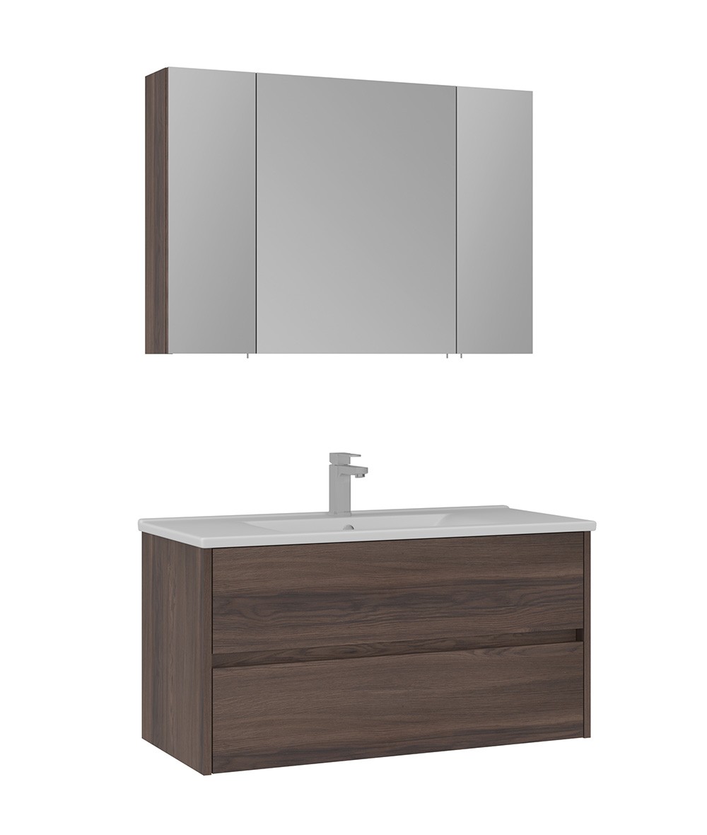 Orka Side 100 CM Çekmeceli Banyo Dolabı Takımı Navaro