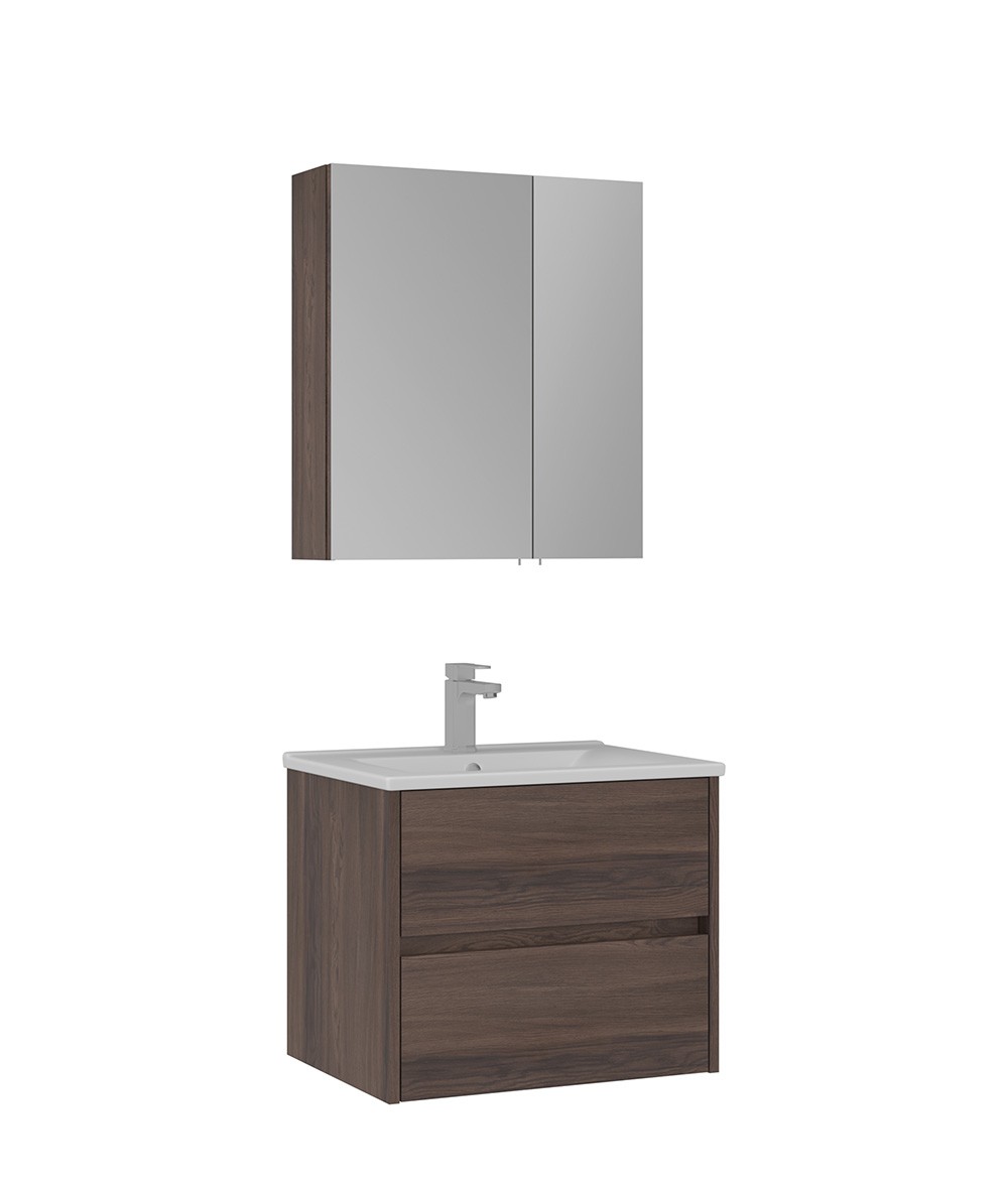 Orka Side 65 CM Kapaklı Banyo Dolabı Takım Navaro