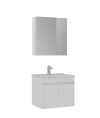 Orka Side 65 CM Kapaklı Banyo Dolabı Takım Beyaz