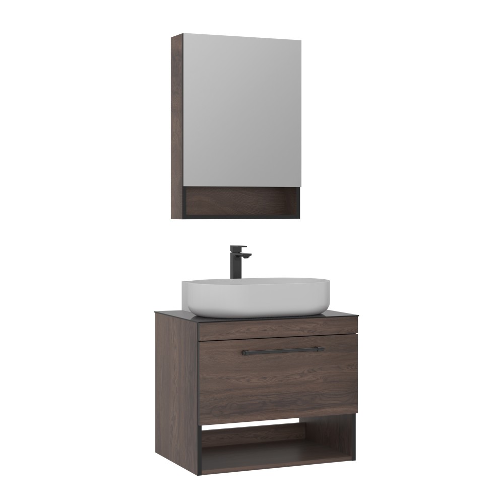 Orka Knidos 90 CM Banyo Dolabı Takım (Boy Dolabı Hariç)  Navaro
