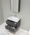 Orka Side 65 CM Çekmeceli Banyo Dolabı Takım Antrasit