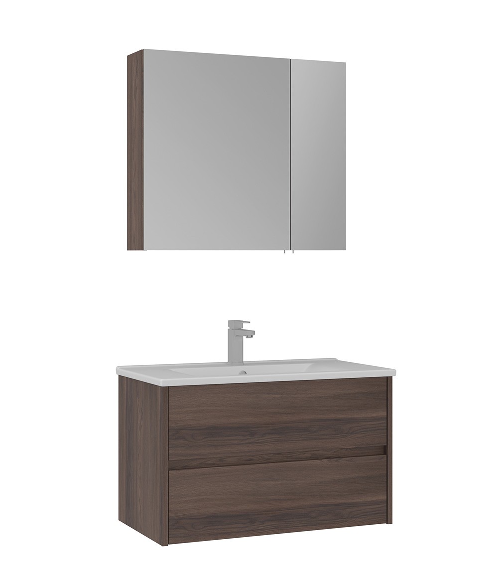 Orka Side 85 CM Çekmeceli Banyo Dolabı Takım Navaro
