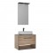 Orka Knidos 90 CM Banyo Dolabı Takım (Boy Dolabı Hariç)  Led Işıklı