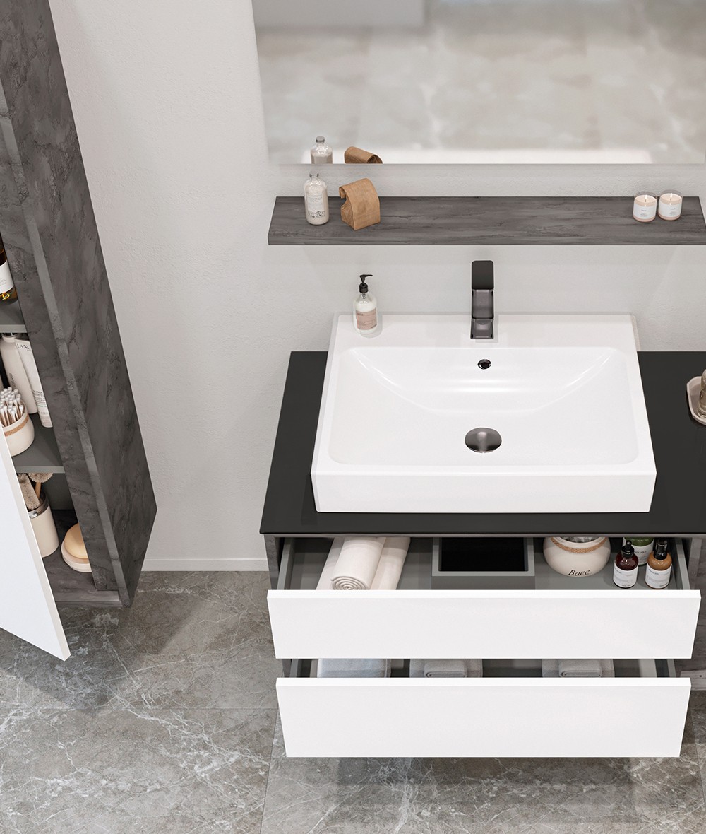 Orka Verona 100 cm Banyo Dolabı Takımı + Boy Dolabı